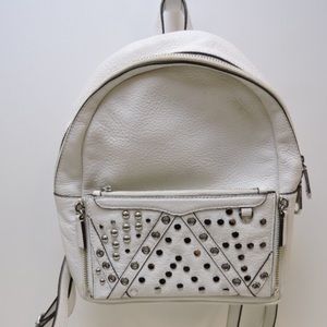 Rebecca Minkoff White Studded Backpack